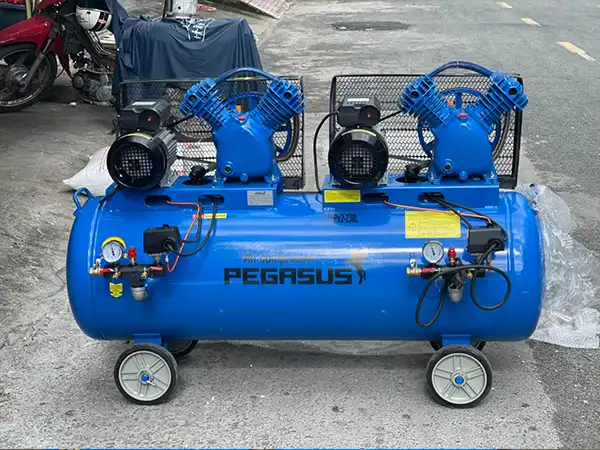 Máy nén khí 2 đầu Pegasus 6hp TM-V-0.25/8×2-230L