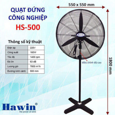 Quạt Cây Công Nghiệp Hawin HS500